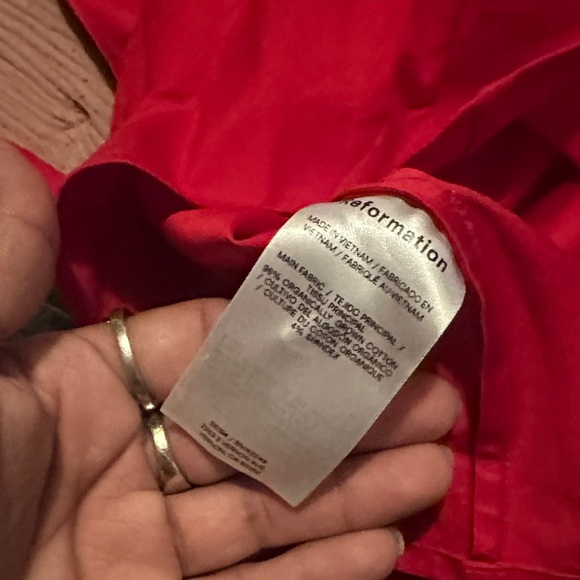 Reformqtion Red Sleeveless Top size 10 - Picture 6 of 6